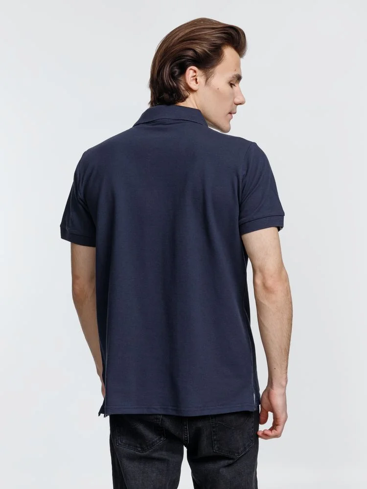 Рубашка поло мужская Virma Premium, темно-синяя, размер S - фото 5