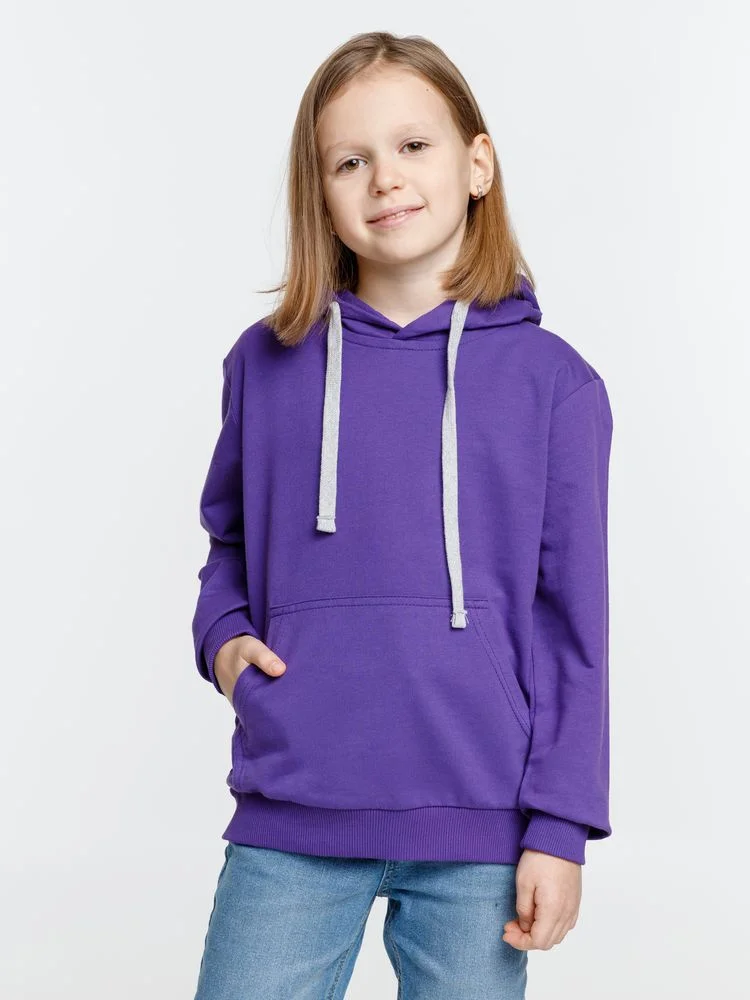 Толстовка с капюшоном детская Kirenga Kids фиолетовая 14 лет - фото 6