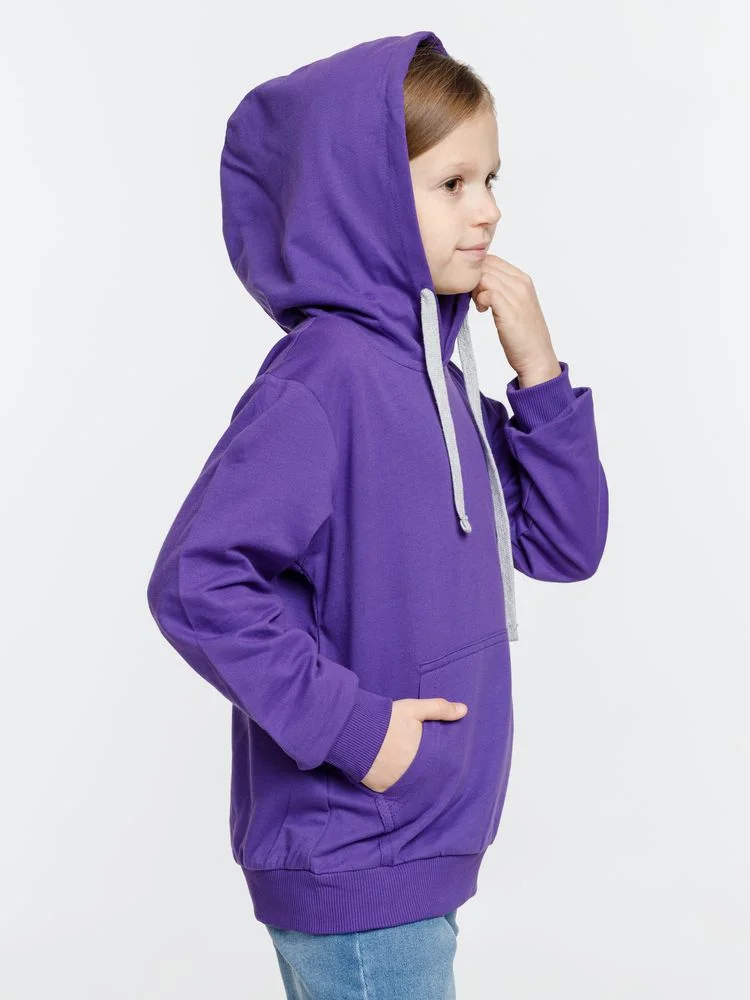 Толстовка с капюшоном детская Kirenga Kids фиолетовая 14 лет - фото 8