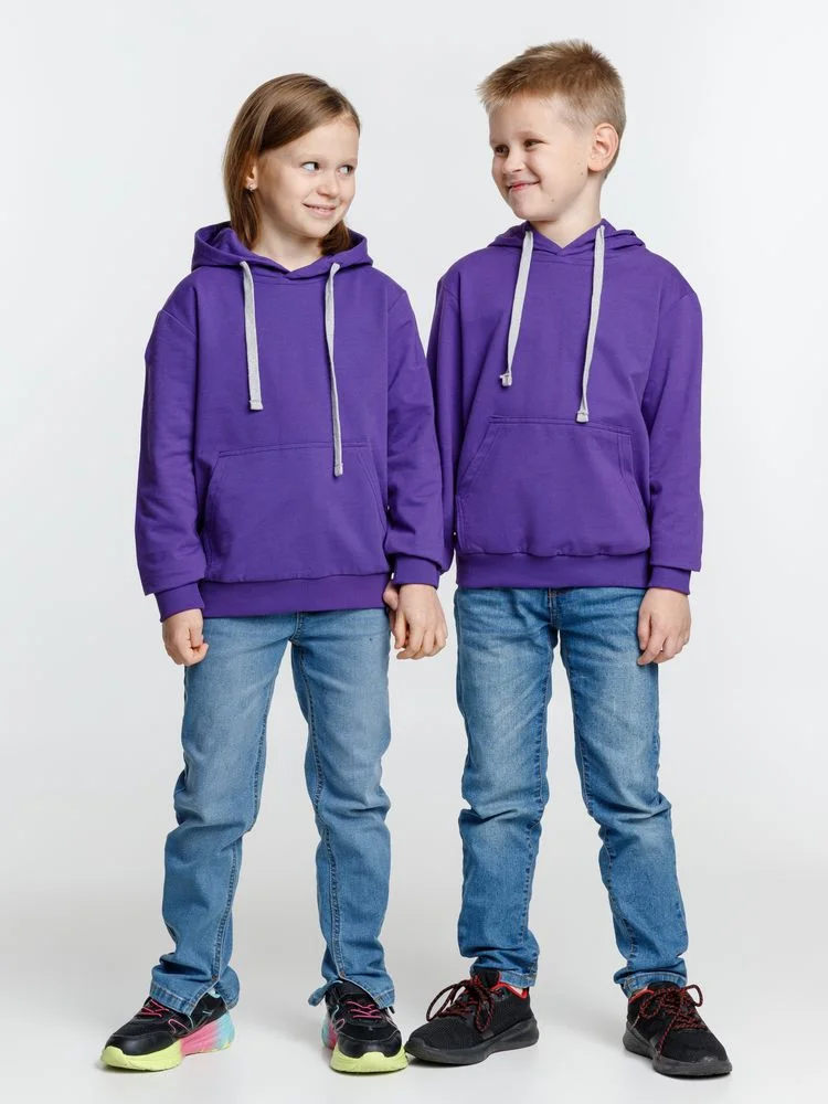 Толстовка с капюшоном детская Kirenga Kids фиолетовая 14 лет - фото 9