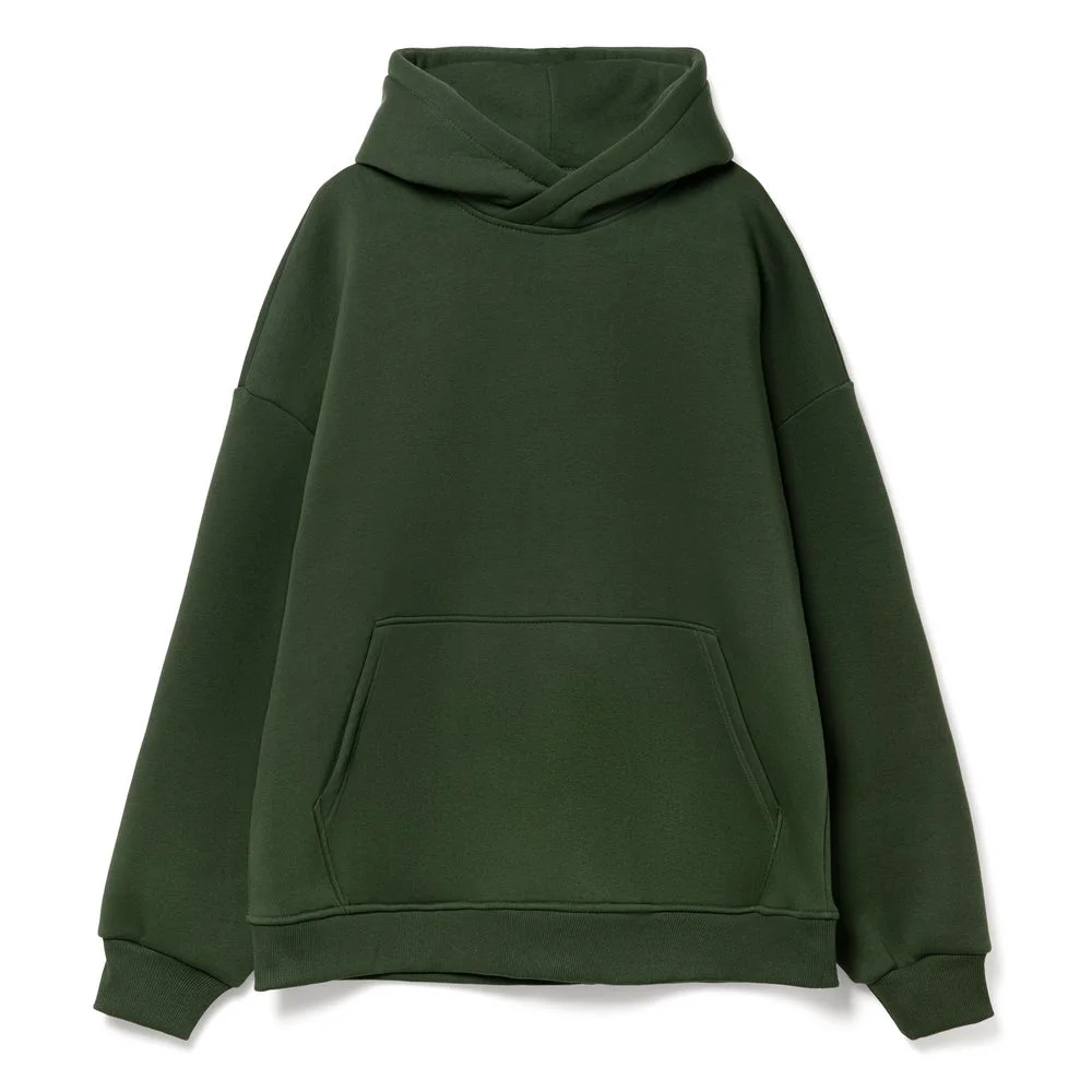 Худи Kulonga Oversize темно-зеленое размер 3XL/4XL - фото 1