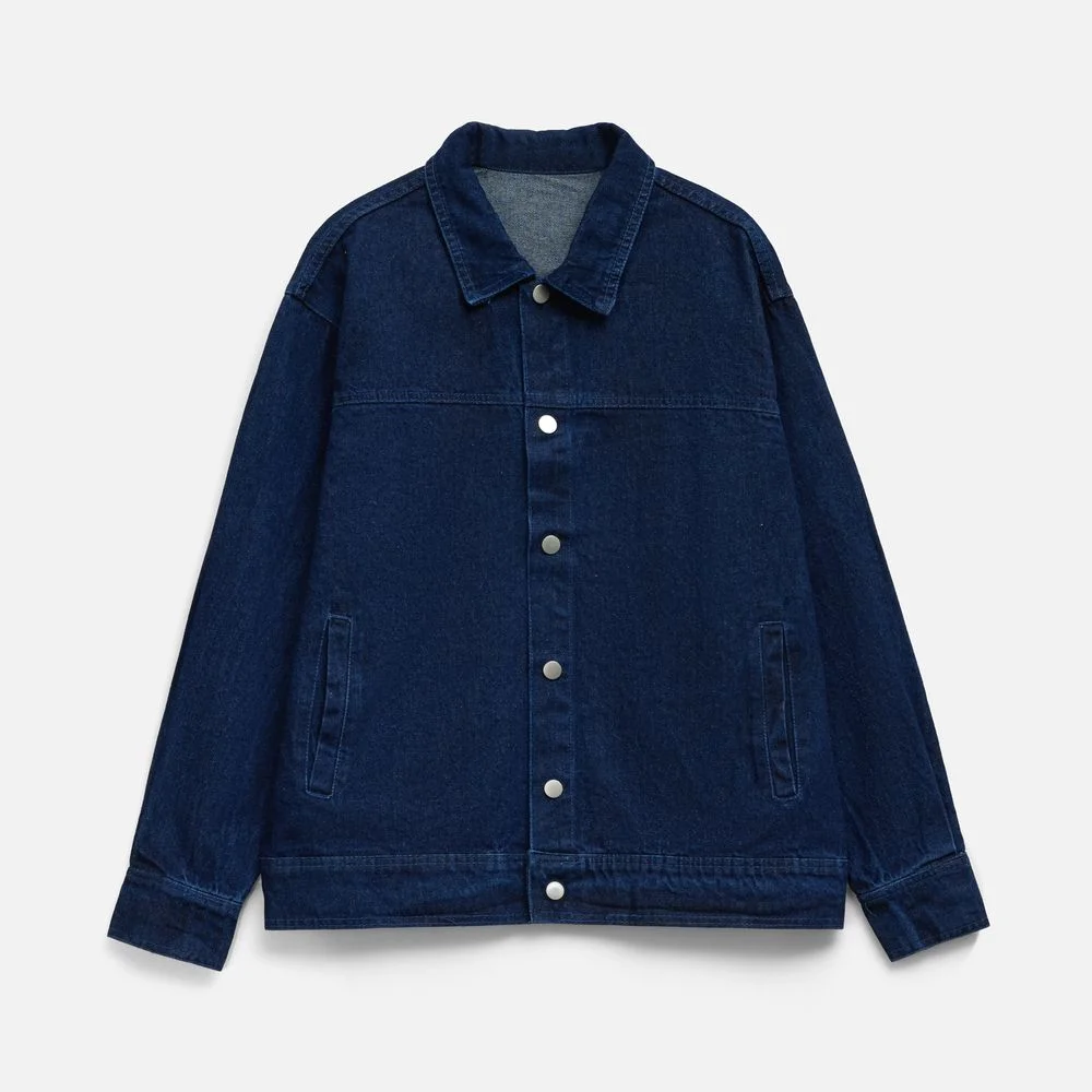 Куртка джинсовая O1 темно-синяя размер M/L