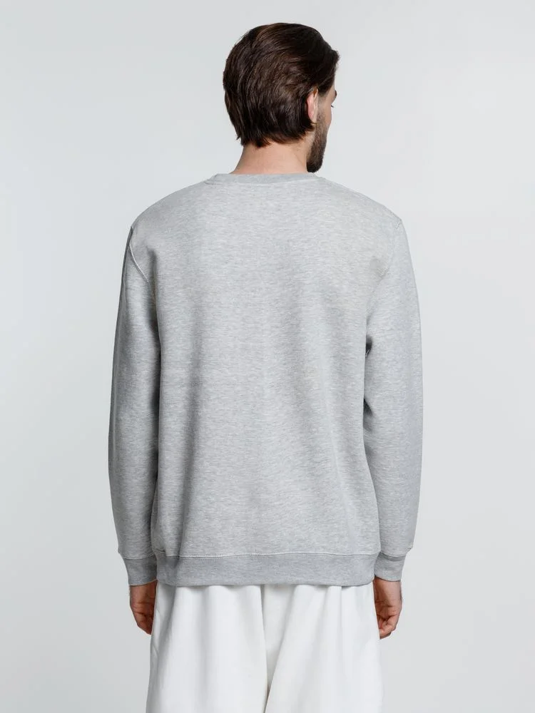 Свитшот унисекс Delta, серый меланж, размер S - фото 11