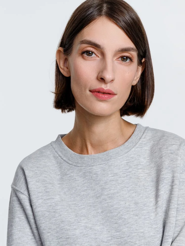 Свитшот унисекс Delta, серый меланж, размер XXL - фото 8