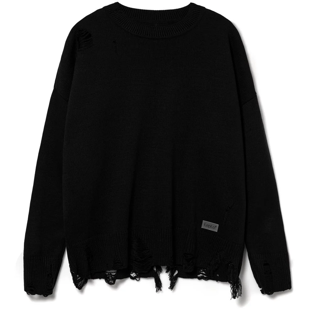 Джемпер оверсайз унисекс Grunge черный размер L/XL