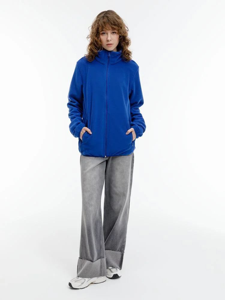 Куртка флисовая унисекс Nesse синяя размер XL/XXL - фото 10