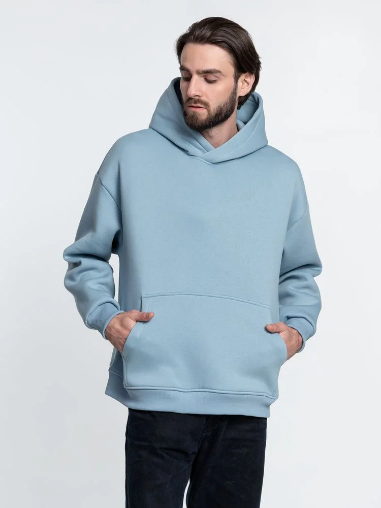 Худи Kulonga Oversize серо-голубое размер ХS/S XS/S - фото 10