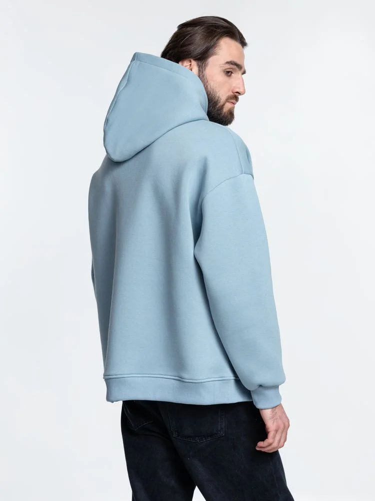 Худи Kulonga Oversize серо-голубое размер ХS/S XS/S - фото 12