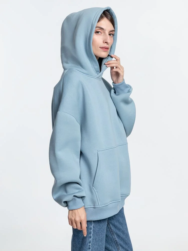 Худи Kulonga Oversize серо-голубое размер ХS/S XS/S - фото 8