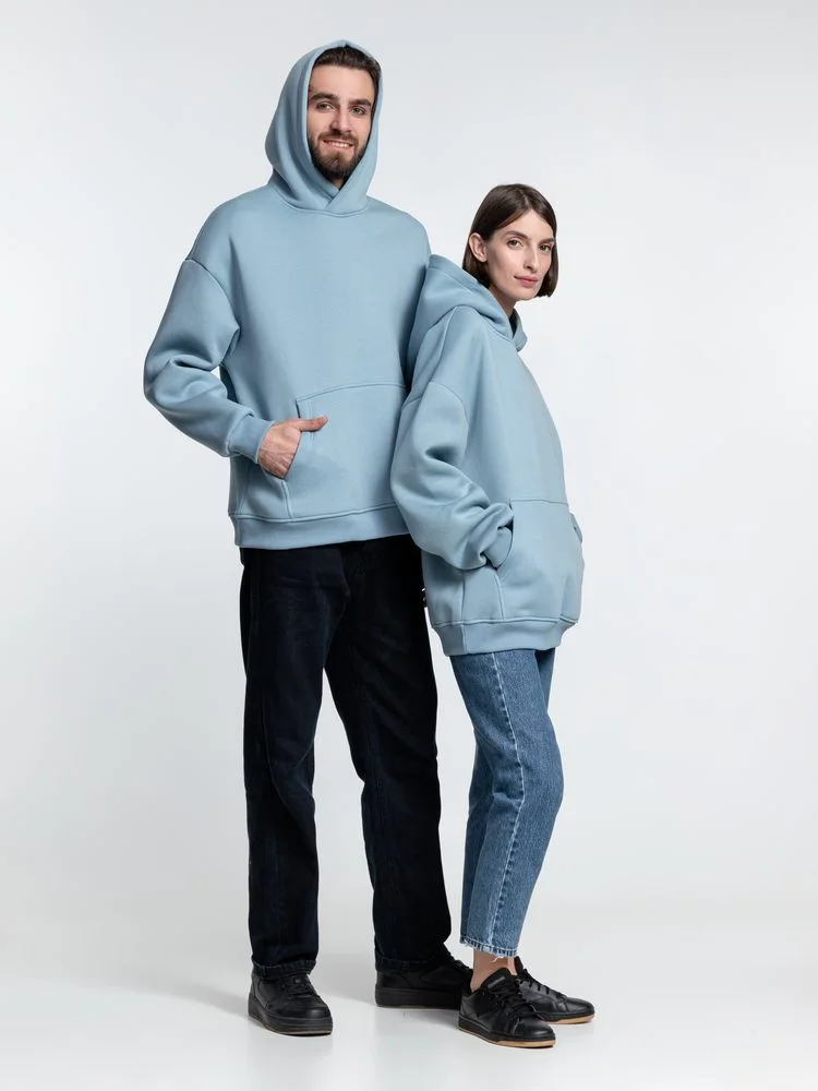 Худи Kulonga Oversize серо-голубое размер ХL/ХХL - фото 13