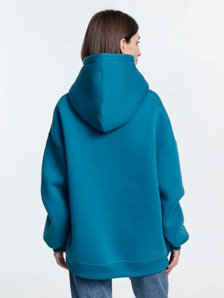 Худи Kulonga Oversize бирюзовое размер M/L - фото 7