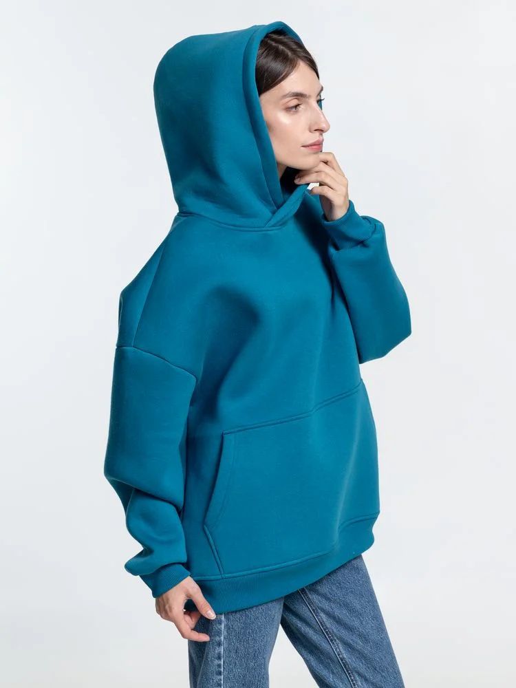 Худи Kulonga Oversize бирюзовое размер ХL/ХХL - фото 8