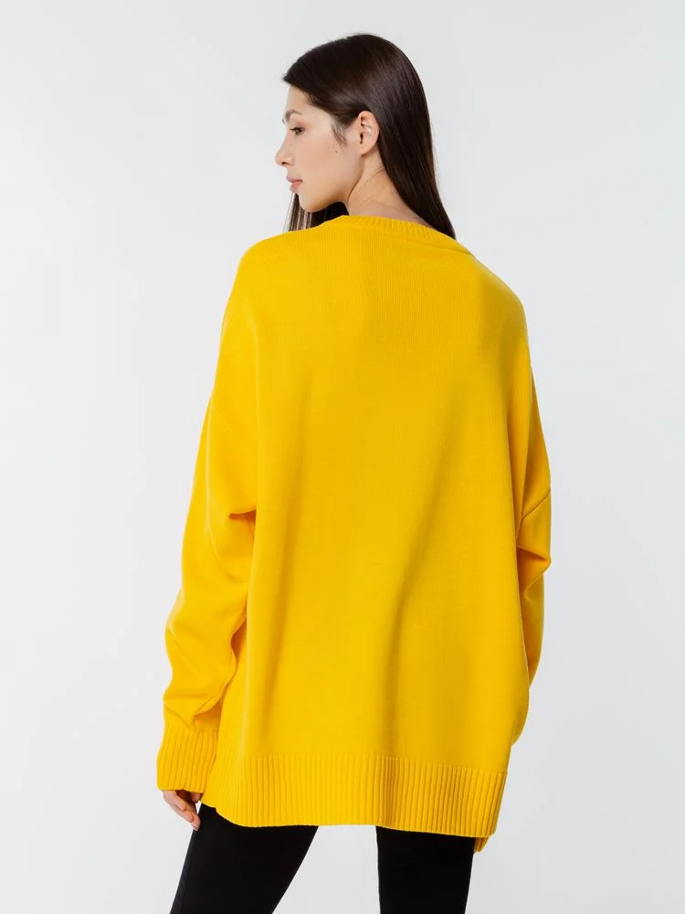 Джемпер оверсайз унисекс Stated в сумке, желтый, размер S/M - фото 12