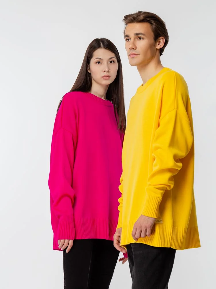 Джемпер оверсайз унисекс Stated в сумке, желтый, размер S/M - фото 14