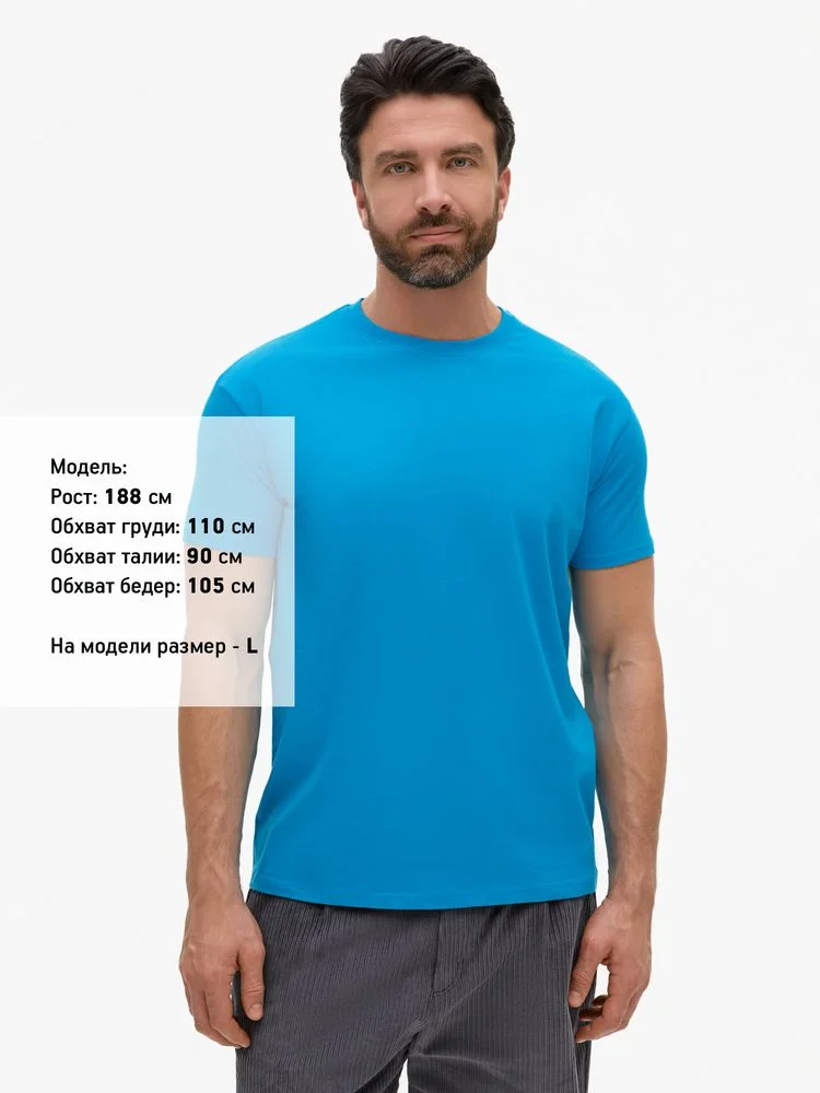 Футболка Imperial 190, ярко-бирюзовая, размер 3XL - фото 5