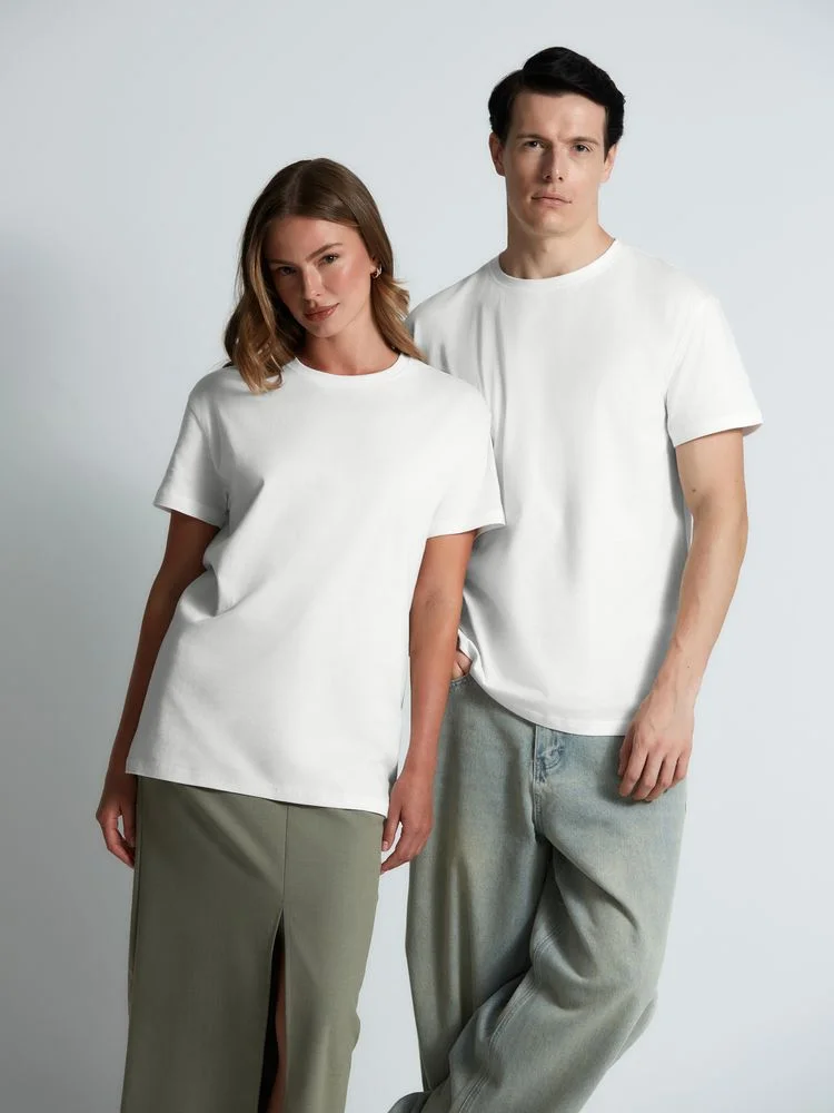 Футболка унисекс T-Bolka 160 белая белоснежная размер XS - фото 14