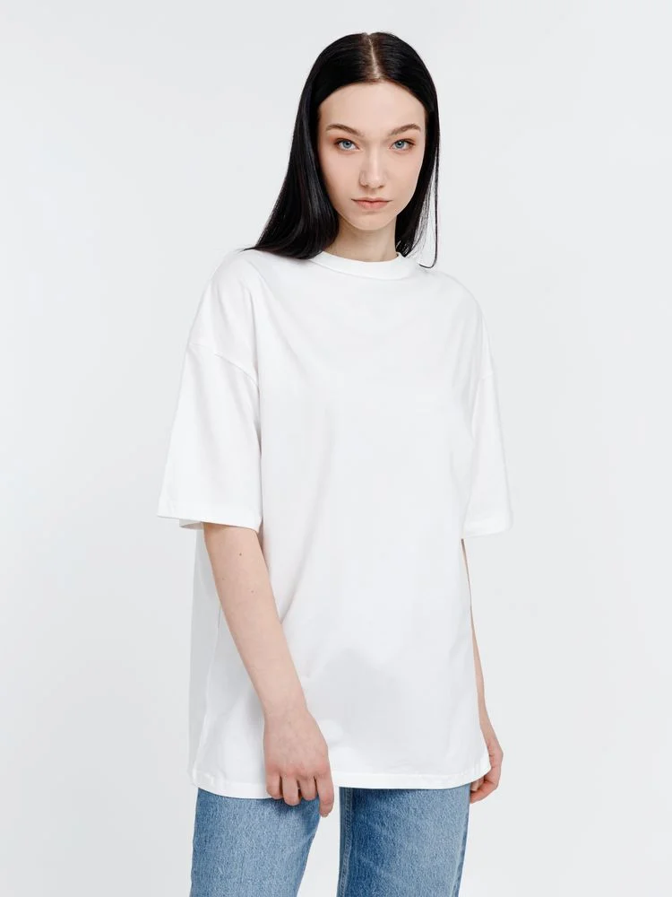 Футболка оверсайз унисекс Big Haul молочно-белая размер M - фото 9