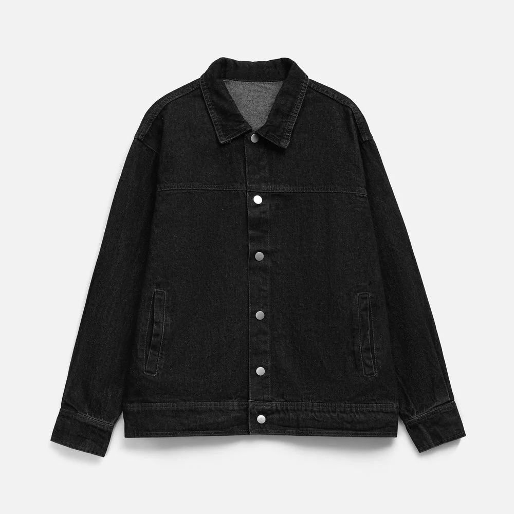 Куртка джинсовая O1 черная размер XL/XXL