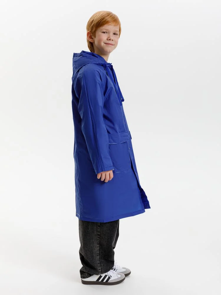 Дождевик детский RainDrop Kids ярко-синий 8 лет рост 118-128 - фото 10
