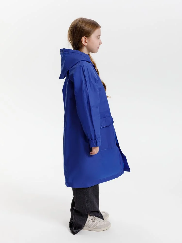 Дождевик детский RainDrop Kids ярко-синий 12 лет рост 142-152 - фото 14
