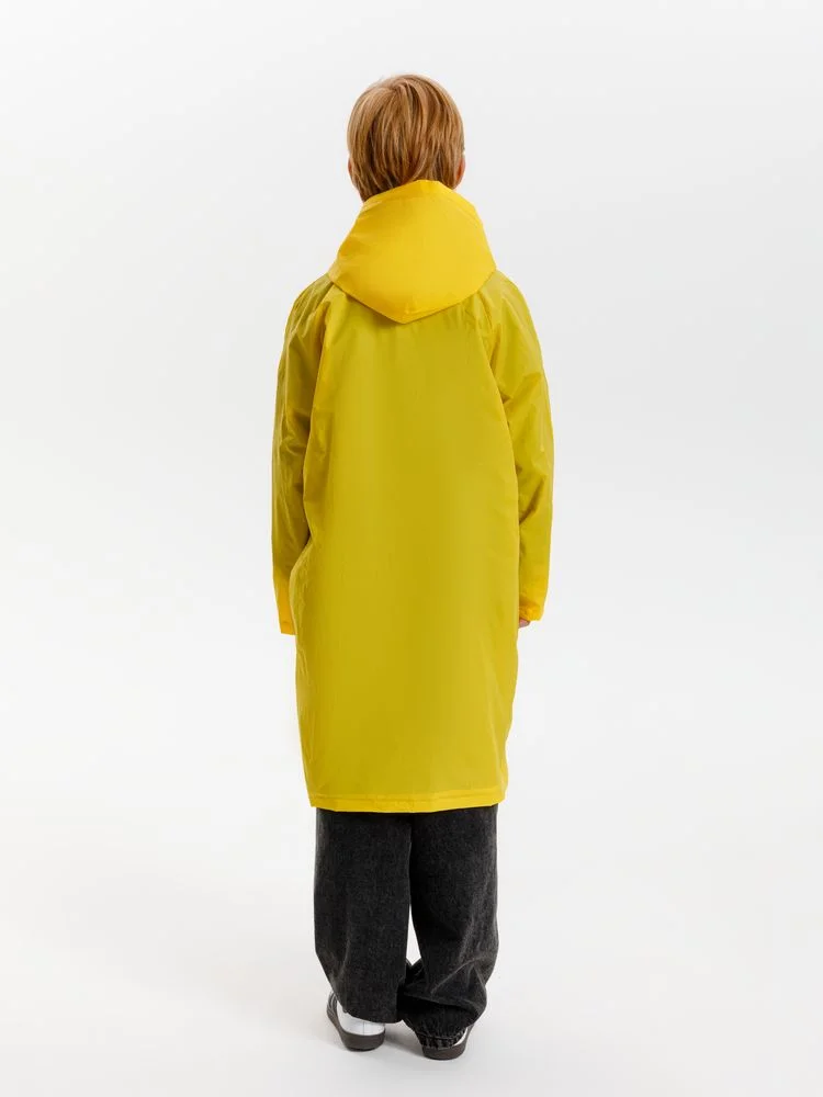 Дождевик детский RainDrop Kids желтый 10 лет рост 130-140 - фото 17
