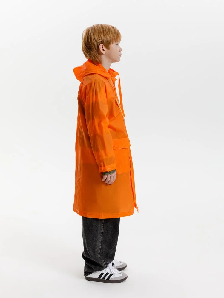 Дождевик детский RainDrop Kids оранжевый 8 лет рост 118-128 - фото 10