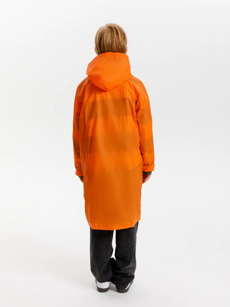 Дождевик детский RainDrop Kids оранжевый 10 лет рост 130-140 - фото 11