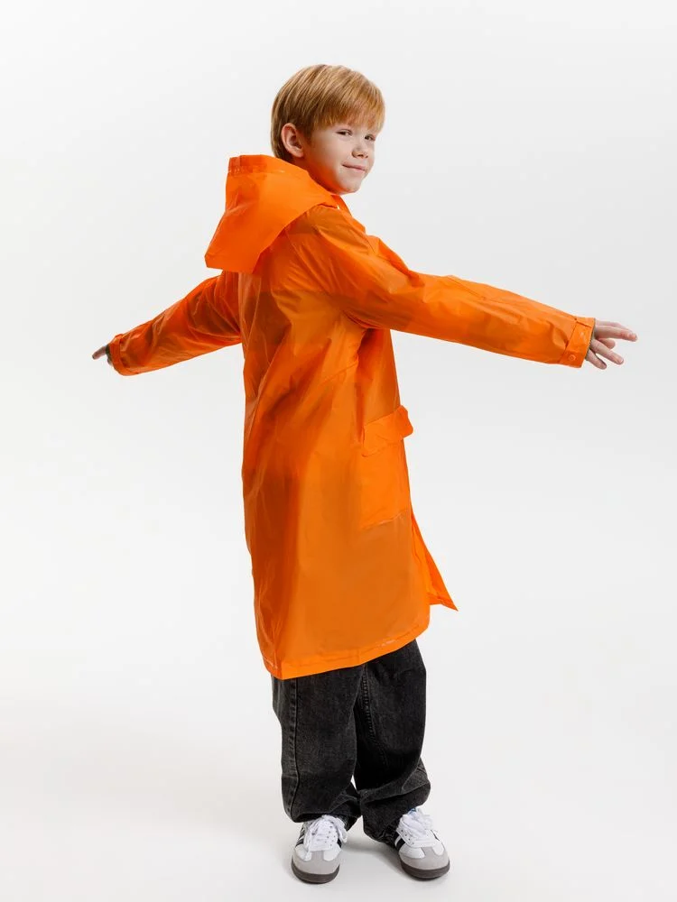 Дождевик детский RainDrop Kids оранжевый 12 лет рост 142-152 - фото 12