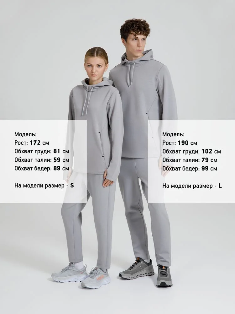 Худи унисекс Begi серое размер M - фото 14