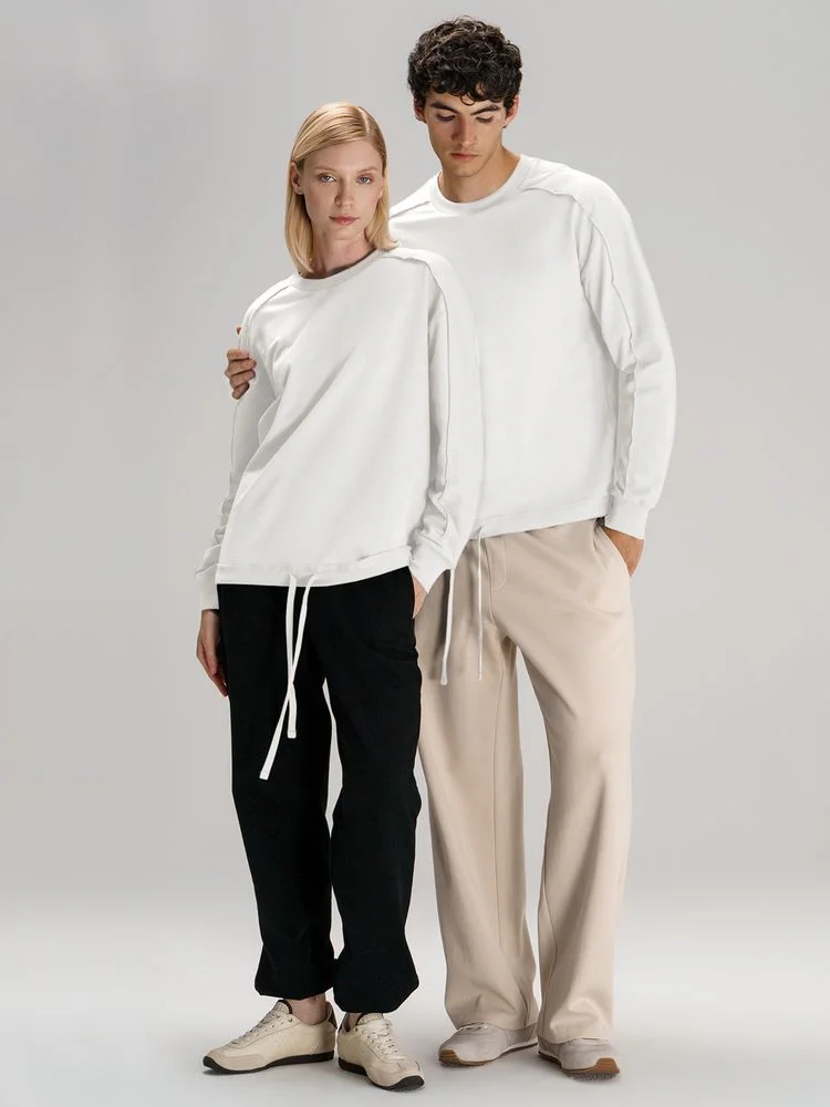 Свитшот унисекс Vozduh молочно-белый размер XS/S - фото 9