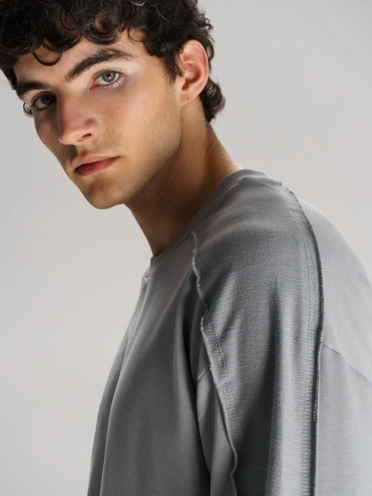 Свитшот унисекс Vozduh светло-серый размер XS/S - фото 9