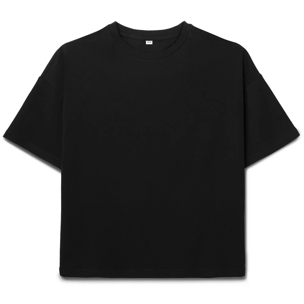 Футболка детская оверсайз Teezer черная 12 лет