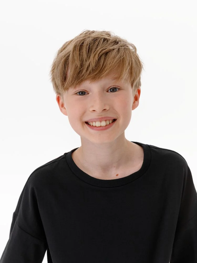 Футболка детская оверсайз Teezer черная 12 лет - фото 8