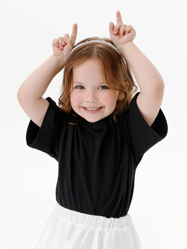 Футболка детская оверсайз Teezer черная 14 лет - фото 4