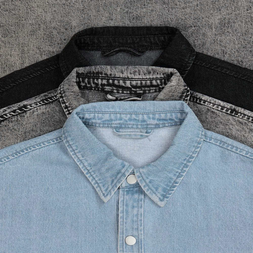 Куртка джинсовая O3 черная размер 3XL/4XL - фото 10