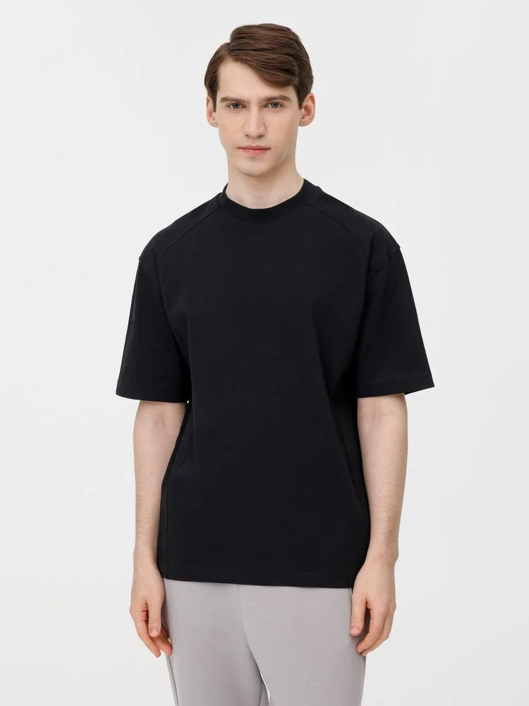 Футболка оверсайз унисекс Sideline, черная, размер XS/S - фото 12