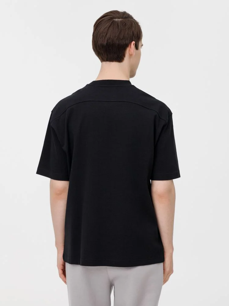 Футболка оверсайз унисекс Sideline, черная, размер XS/S - фото 15