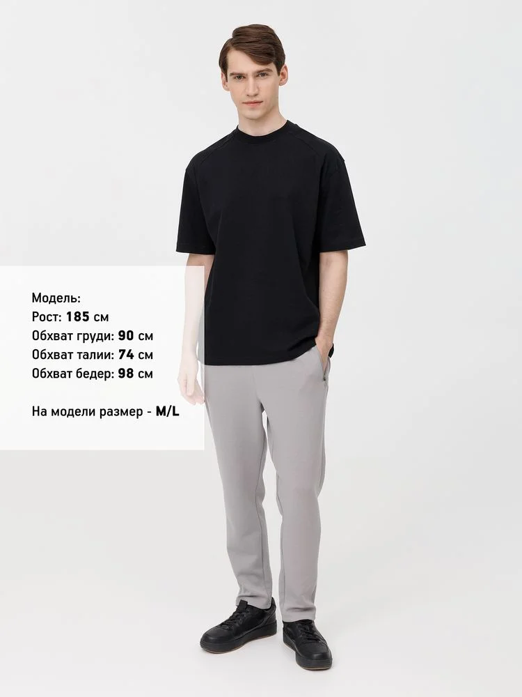 Футболка оверсайз унисекс Sideline, черная, размер M/L - фото 11