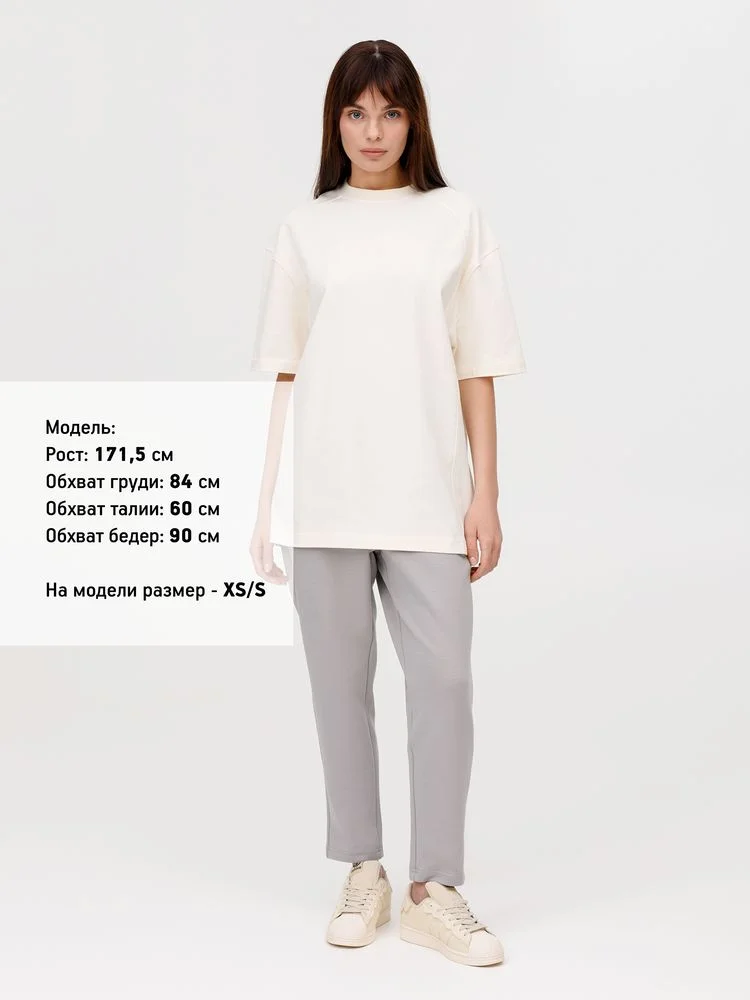 Футболка оверсайз унисекс Sideline, молочно-белая, размер XS/S - фото 11