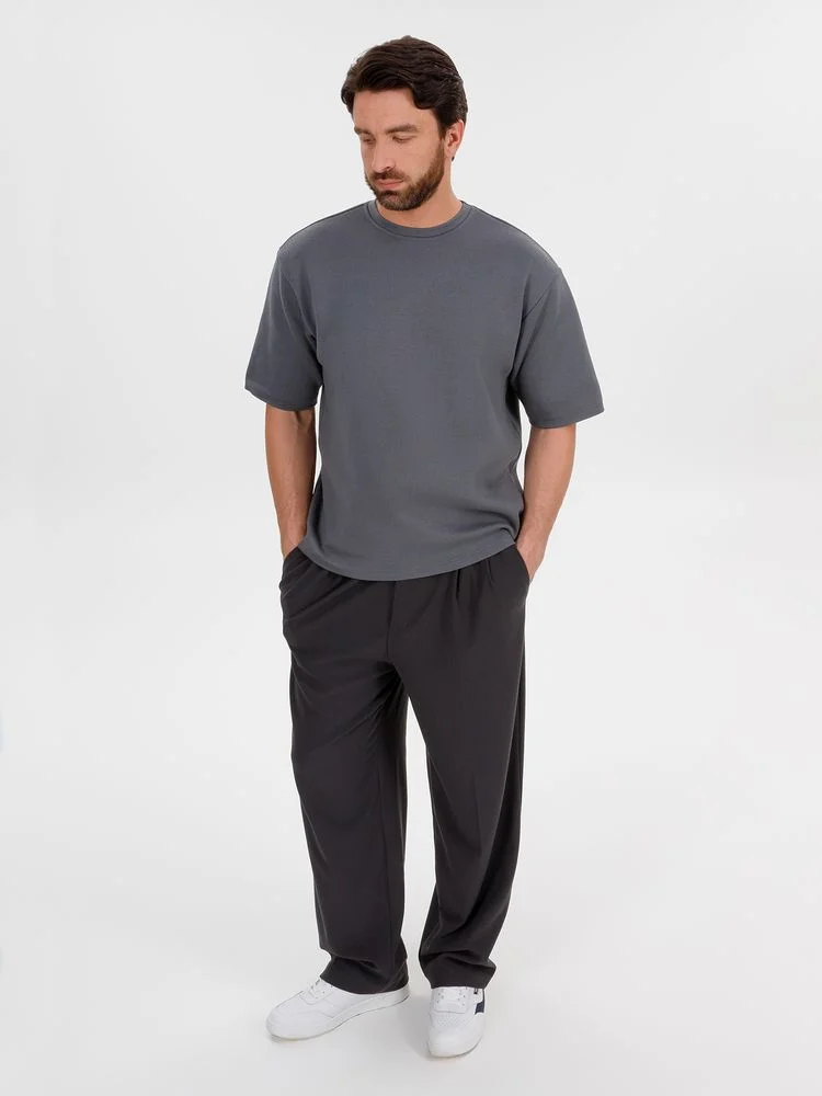 Джемпер с коротким рукавом Siluetti Volumica серый размер XS/S - фото 11