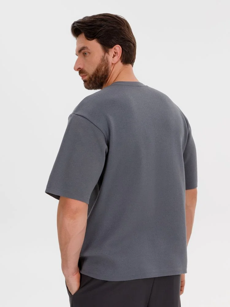 Джемпер с коротким рукавом Siluetti Volumica серый размер XS/S - фото 9