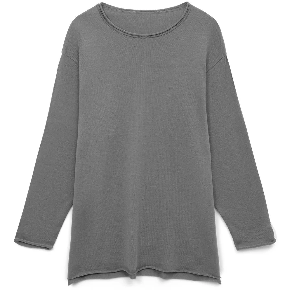 Лонгслив унисекс Siluetti Fuori серый размер L/XL