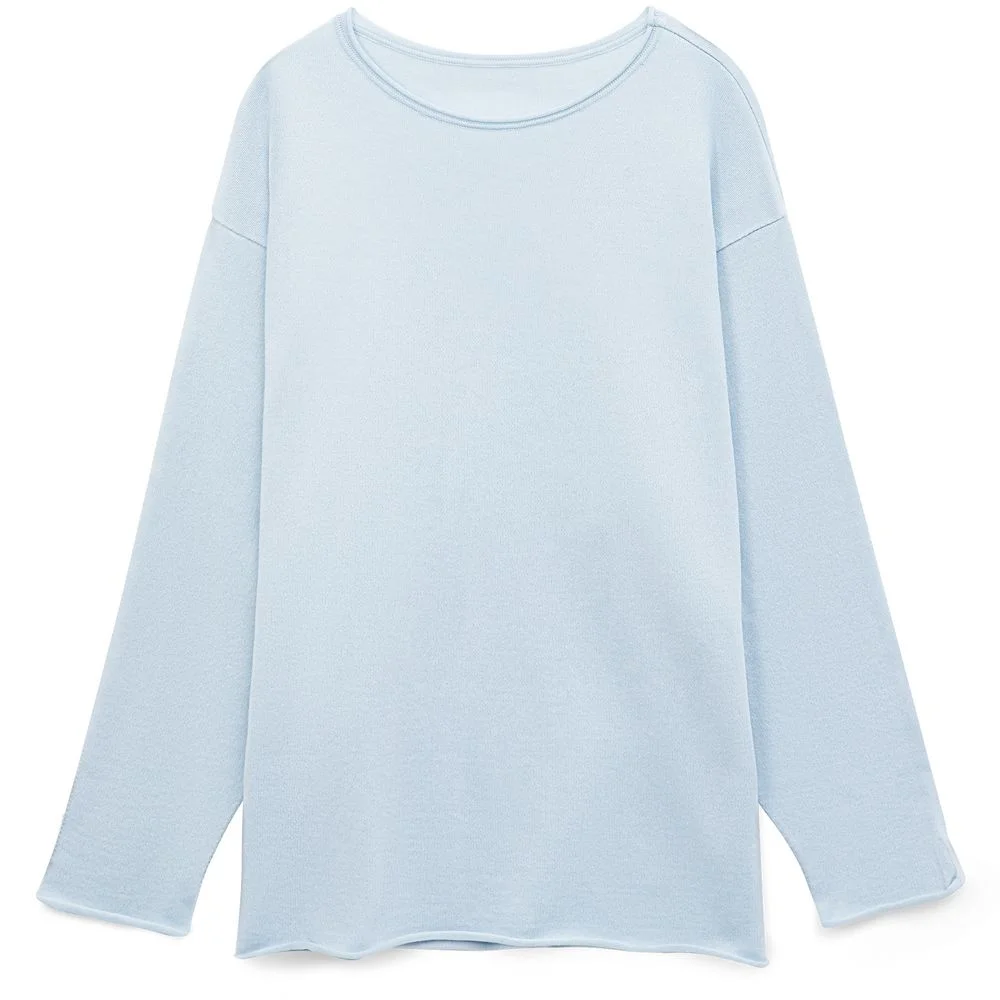 Лонгслив унисекс Siluetti Fuori светло-голубой размер L/XL