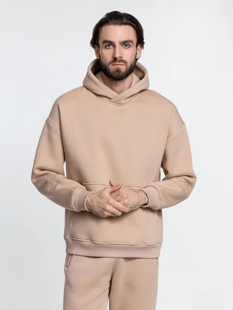 Худи Kulonga Oversize бежевое песочное размер 3XL/4XL песочный - фото 10