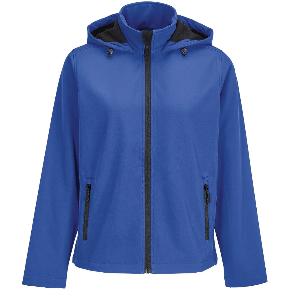 Куртка софтшелл с капюшоном женская Race Women ярко-синяя royal размер L - фото 1