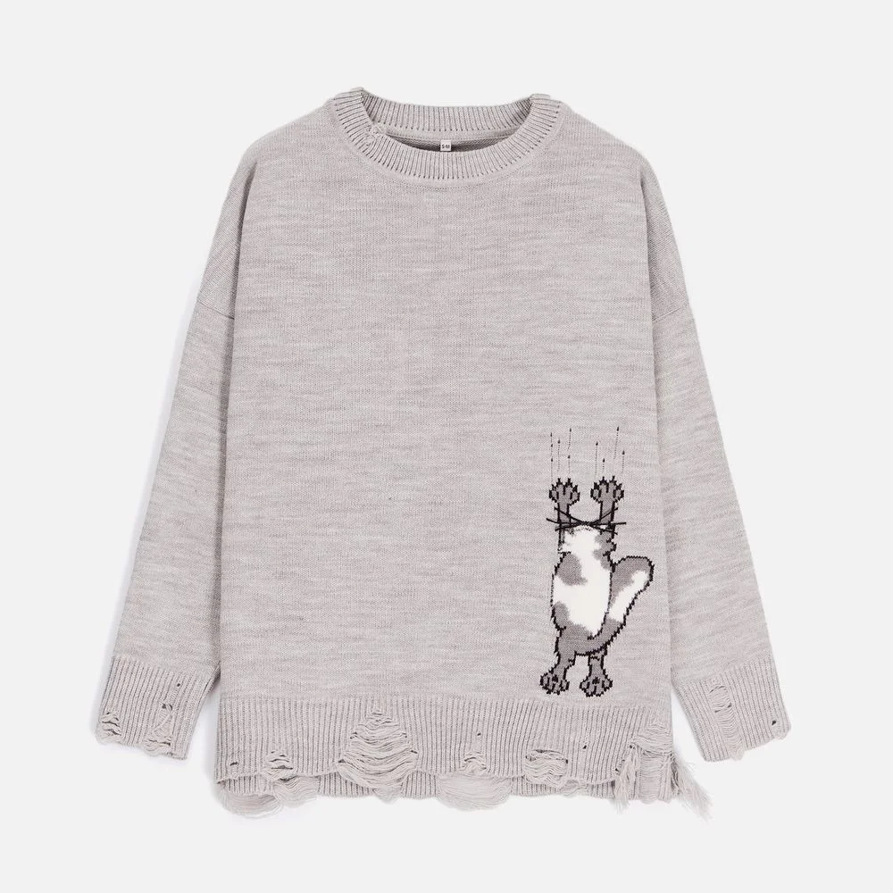 Джемпер Sharpick серебристо-серый меланж размер S/M - фото 2