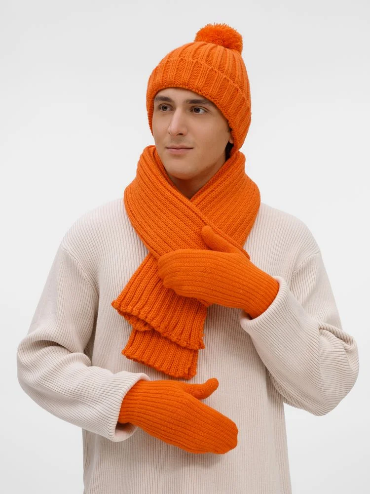 Варежки HappyGo оранжевые размер L/XL - фото 2