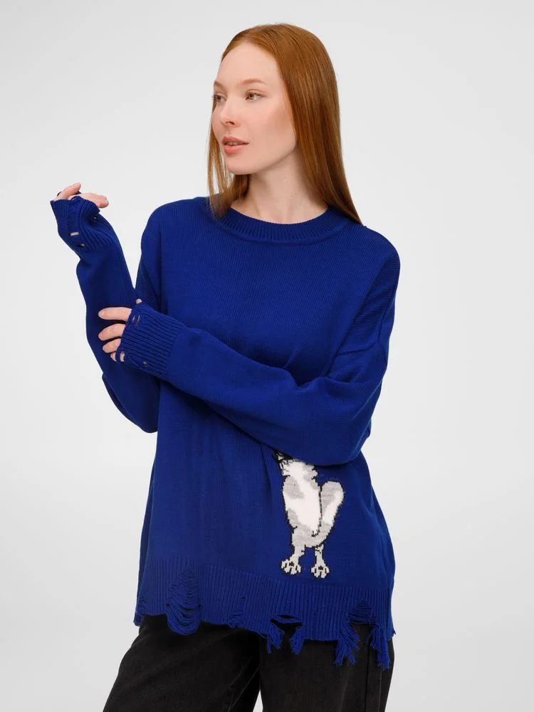 Джемпер Sharpick, темно-синий (кобальт), размер L/XL - фото 10