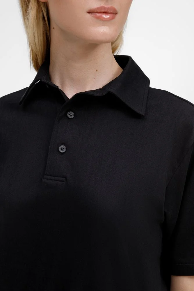 Рубашка поло унисекс Senti черная размер S - фото 9