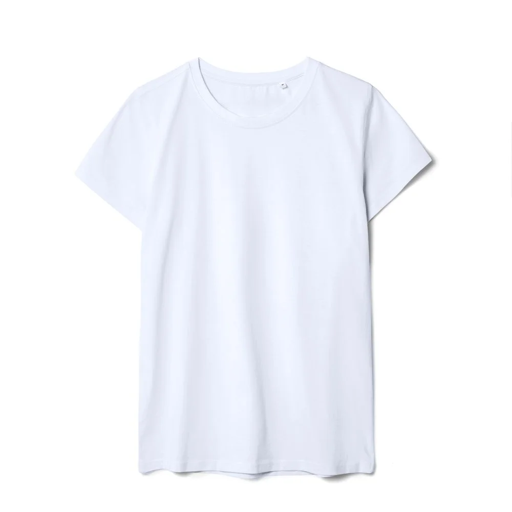Футболка женская T-bolka Stretch Lady белая холодный оттенок размер S - фото 1